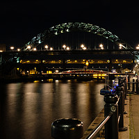 Buy canvas prints of Tyne Bridge at Night by Gary Clarricoates
