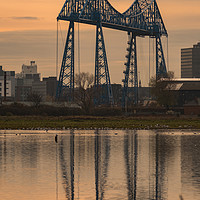 Buy canvas prints of Tees Transporter Bridge by Gary Clarricoates