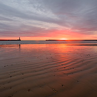 Buy canvas prints of Sunrise at Roker by Gary Clarricoates