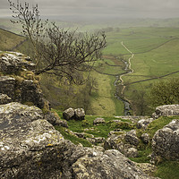 Buy canvas prints of Stormy Malham Cove by Gary Clarricoates