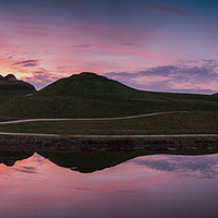 Buy canvas prints of Northumberlandia at Sunset by Gary Clarricoates