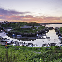 Buy canvas prints of Low Tide at Seaton Sluice by Gary Clarricoates