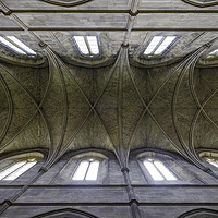 Buy canvas prints of Church Ceiling by Gary Clarricoates