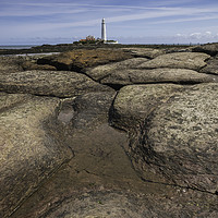 Buy canvas prints of St Mary's Lighthouse by Gary Clarricoates