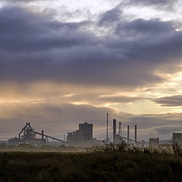 Buy canvas prints of Industrial Sunrise by Gary Clarricoates