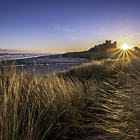 Buy canvas prints of A Bamburgh Morning by Gary Clarricoates