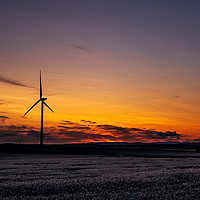 Buy canvas prints of A Northumberland Windfarm by Gary Clarricoates