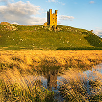 Buy canvas prints of Dunstanburgh Reflection by Gary Clarricoates