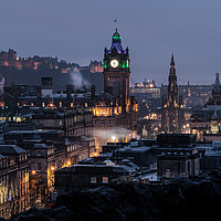 Buy canvas prints of Edinburgh at Night by Gary Clarricoates