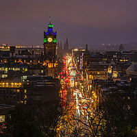 Buy canvas prints of Rush Hour on Princes Street by Gary Clarricoates