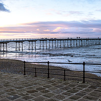Buy canvas prints of Sunset at Saltburn by Gary Clarricoates