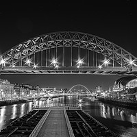 Buy canvas prints of Newcastle Bridges by Gary Clarricoates