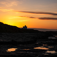 Buy canvas prints of Rock Pools at the Lighthouse by Gary Clarricoates
