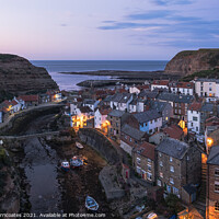 Buy canvas prints of Staithes at Dusk by Gary Clarricoates