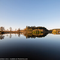Buy canvas prints of Pitfour Lake Reflections by Brian Sandison