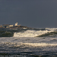Buy canvas prints of Stormy Sea at Fraserburgh by Brian Sandison