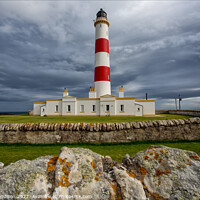 Buy canvas prints of Tarbat Ness Lighthouse under a stormy sky by Brian Sandison