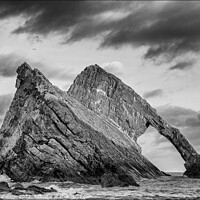 Buy canvas prints of Bowfiddle Rock in Scotland by Brian Sandison