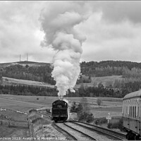 Buy canvas prints of Steam Train changing ends by Brian Sandison