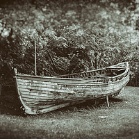 Buy canvas prints of Old Boat - Wet Plate Vintage Collection by Hemerson Coelho