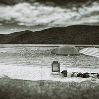 Buy canvas prints of Beach - Wet Plate Vintage Collection by Hemerson Coelho