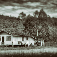 Buy canvas prints of House - Wet Plate Vintage Collection by Hemerson Coelho