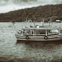Buy canvas prints of Pier - Wet Plate Vintage Collection by Hemerson Coelho
