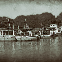 Buy canvas prints of Pier - Wet Plate Vintage Collection by Hemerson Coelho