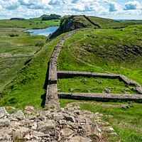 Buy canvas prints of View of Hadrians Wall by Mike Cave