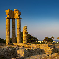 Buy canvas prints of Acropolis at Monte Smith on Rhodes Greece by Alan Hill
