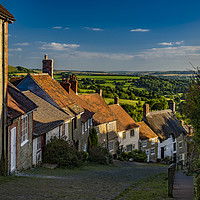 Buy canvas prints of Gold Hill in the village of Shaftesbury, Dorset by Alan Hill