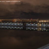 Buy canvas prints of Cardiff Barrage by tony smith