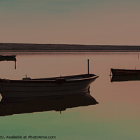 Buy canvas prints of Fishing Boats Fleet Lagoon by tony smith