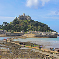 Buy canvas prints of St Michaels mount near Marazion, Cornwall by Stephen Wright