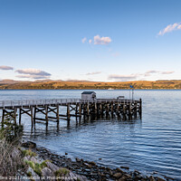 Buy canvas prints of Blairmore Pier, Loch Long, Argyll and Bute, Scotland by Dave Collins