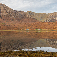 Buy canvas prints of Autumn Reflections in Loch Ainort, Isle of Skye, Scotland by Dave Collins