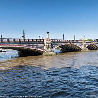 Buy canvas prints of Lambeth Bridge over the River Thames in London, UK by Dave Collins