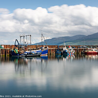 Buy canvas prints of Outdoor Boats in the harbour, Carradale, Argyll and Bute, Scotland by Dave Collins