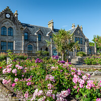 Buy canvas prints of Garrison House community Centre from the garden, Millport, Cumbrae, Scotland by Dave Collins