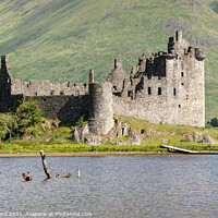 Buy canvas prints of Kilchurn Castle on the edge of Loch Awe, Argyll And Bute, Scotland by Dave Collins