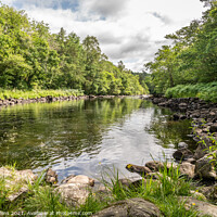Buy canvas prints of River Garbh Uisge North West of Callander, Stirling, Scotland by Dave Collins