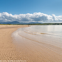 Buy canvas prints of Looking east on Carradale Bay Beach in Argyll and Bute, Scotland by Dave Collins