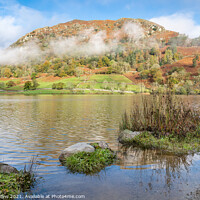 Buy canvas prints of Low Clouds around Rydal Water in the Lake District, England by Dave Collins