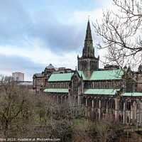 Buy canvas prints of Glasgow Cathedral from the necropolis, Glasgow, Scotland by Dave Collins
