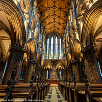 Buy canvas prints of Interior of Glasgow Cathedral, Glasgow, Scotland by Dave Collins