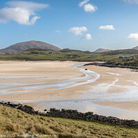 Buy canvas prints of Carnish Beach and Cappadale Sands at Low Tide, Isle of Lewis, Scotland by Dave Collins