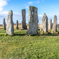 Buy canvas prints of The Callanish Stones on the Isle of Lewis, Scotland by Dave Collins