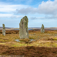Buy canvas prints of Callanish 4 Standing Stone Circle by Dave Collins