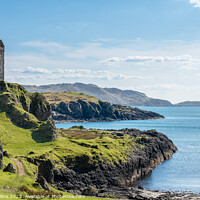 Buy canvas prints of Gylen Castle, Island of Kerrera, Scotland by Dave Collins