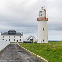 Buy canvas prints of Loophead Lighthouse from the entrance gate, County Clare, Ireland by Dave Collins
